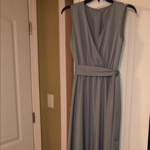 Long Flowy Light Blue Dress